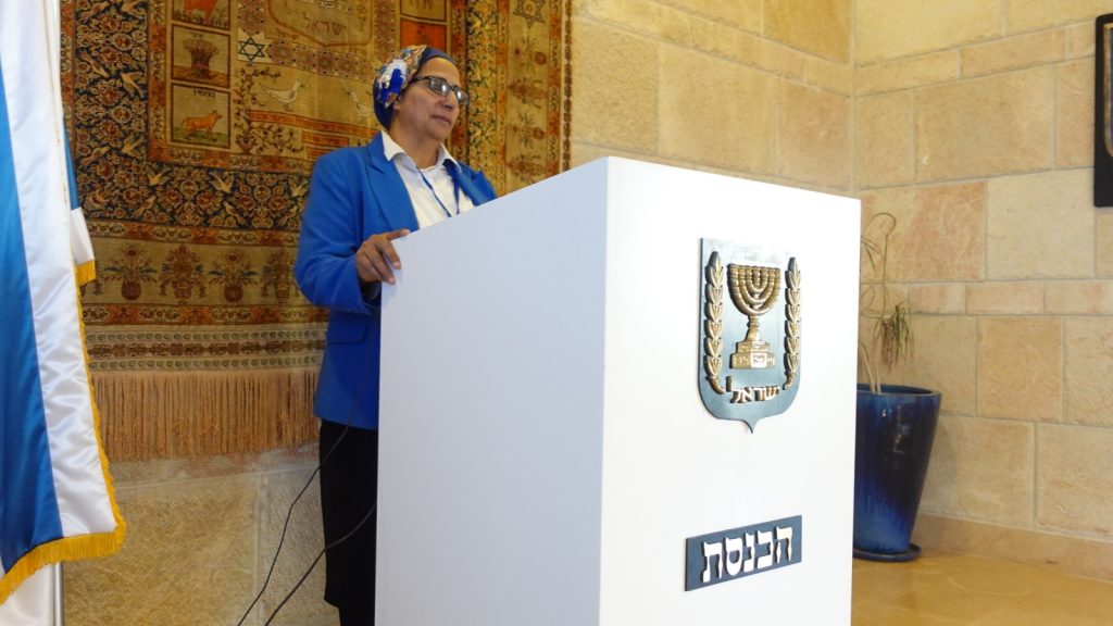 נציגת חסדי נעמי בדיון בכנסת ישראל